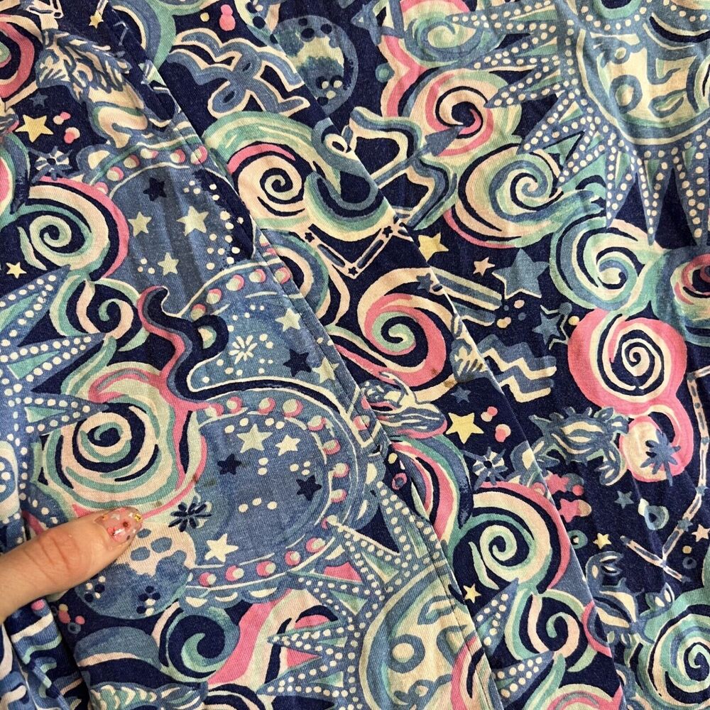 Lilly Pulitzer Blue Floral Robe Intimates Sleepwear - Picture 5 of 16